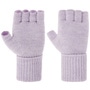 Classic Fingerless Gloves by Seeberger lilac