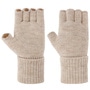 Classic Fingerless Gloves by Seeberger oatmeal
