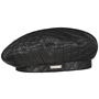Quilted Leather Beret by Seeberger black