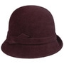 Velvoa Fur Felt Cloche Hat by Seeberger bordeaux