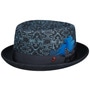 Damiano Pork Pie Cotton Hat by Alfonso D'Este denim