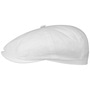 Hatteras Classic Cotton Flat Cap by Stetson white