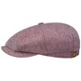 Hatteras Silk Flat Cap by Stetson dark red