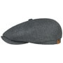 Hatteras Silk Flat Cap by Stetson black-grey