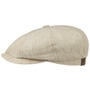 Hatteras Linen Newsboy Cap by Stetson beige