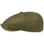 Hatteras Linen Newsboy Cap by Stetson dark green