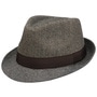 Classic Herringbone Cloth Trilby Hat by Lipodo beige-brown