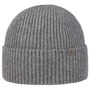 Uni Merino Rib Beanie With Cuff by Lierys grey