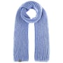 Soft Merino Doubleface Knit Scarf by Lierys blue