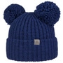 Double Pom Knit Beanie by Lierys blue