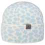 Leo Merino Beanie Hat with Cuff by Lierys white-blue