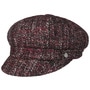 Davalé Newsboy Cap by Lierys burgundy-mottled