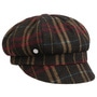 Shetland Wool Stripes Newsboy Cap by Lierys brown