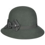 Caniva Wool Cloche Hat by Lierys green