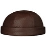 Leather Docker Hat by Lierys brown