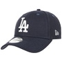 9Forty Linen LA Dodgers Cap by New Era navy