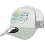 Summer Patch Santorini Trucker Cap by New Era mint green