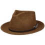 Daleport Crochet Fedora Raffia Hat by Stetson brown