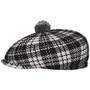 New Heritage Pom Flat Cap by Kangol black-white