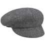 Milled Wool Newsboy Cap by Loevenich grey