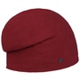 Polar Fleece Beanie Hat by Loevenich bordeaux