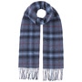 Hoverton Check Wool Scarf by Lierys navy
