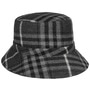 Donora Check Bucket Cloth Hat by Lierys anthracite