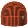 Twotone Wool Beanie Hat with Cuff by Lierys rust