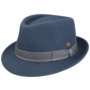 Troy Classic Trilby Wool Hat by Mayser blue
