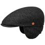 Sidney Wool Ear Flaps Flat Cap by Mayser anthracite