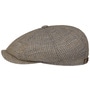 Hatteras Coffee Dyed Barista Flat Cap by Stetson beige-blue