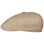 Cotton Mix Sustainable Flat Cap by Stetson beige