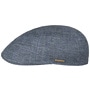 Texas Linen Twill Flat Cap by Stetson navy