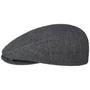 Kent Iverton Linen Flat Cap by Stetson grey-mottled