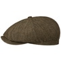 Hatteras Iverton Linen Flat Cap by Stetson brown-mottled