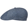 8 Panel Torrick Flat Cap by Stetson blue