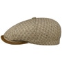 Hatteras Cotton Mix Structure Flat Cap by Stetson beige