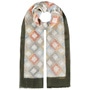 Rhombus Light Wool Summer Scarf by Stetson olive