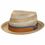 Bellano Toyo Player Straw Hat by Stetson beige-blue