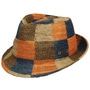 Patchwork Crochet Trilby Hat by Stetson mixed colours