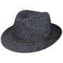 Washed Braid Trilby Hat by Stetson navy