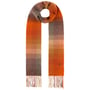 John Hanley Colour Check Wool Scarf by Lierys orange