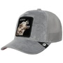 Velour Wolf Trucker Cap by Goorin Bros. grey