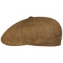 Vadena Herringbone Flat Cap by JJ Hats brown
