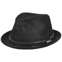 Pigskin Player Leather Hat by Balmoral black