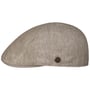 Uni Duck Linen Flat Cap by Balmoral beige-mottled