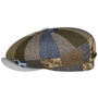 Hatteras Barista Patchwork Flat Cap by Stetson brown