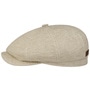 Hatteras Cotton Linen Jersey Flat Cap by Stetson beige