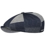 Cotton Patchwork 8 Panel Flat Cap by Balmoral denim