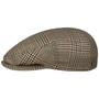 Larkhaven Check Driver Flat Cap by Balmoral beige-blue